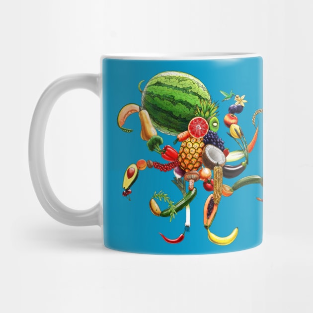 Arcimboldo Tutti Frutti by Super Octopus